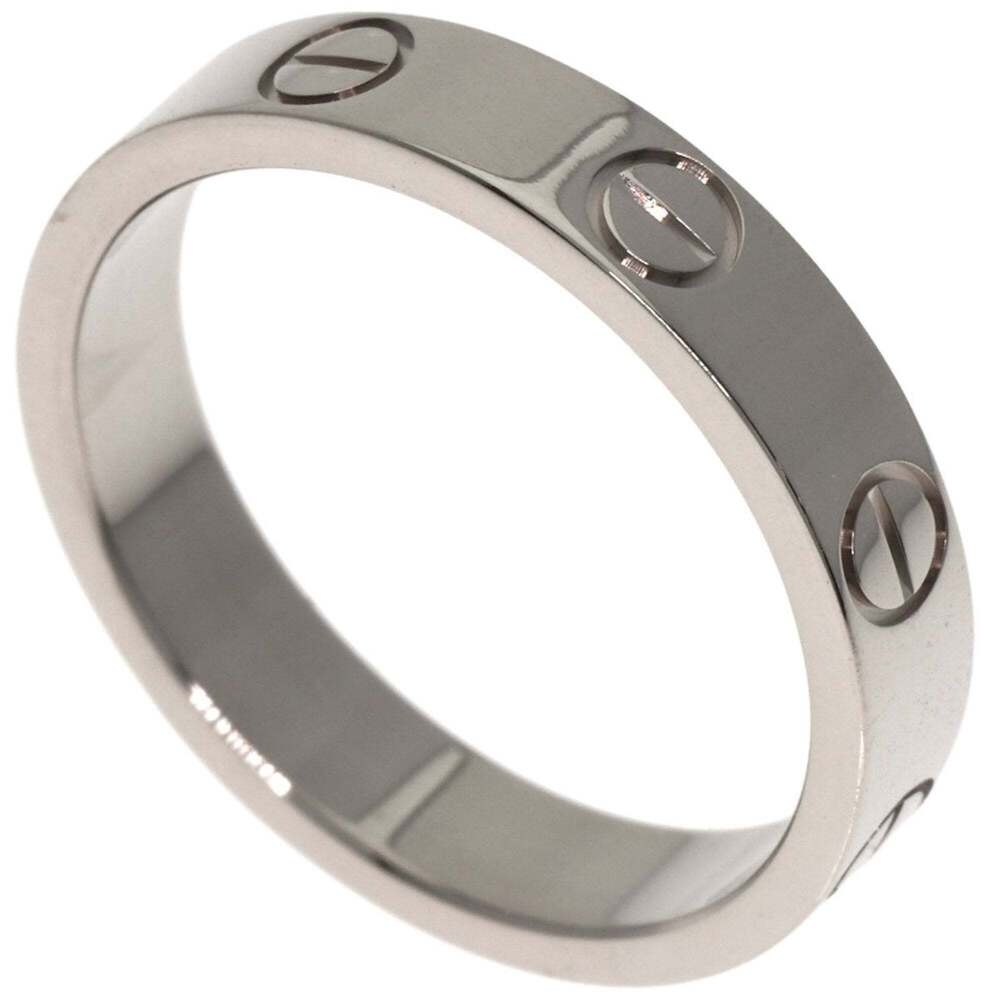 CARTIER Authentic 18k Silver Love Ring #50